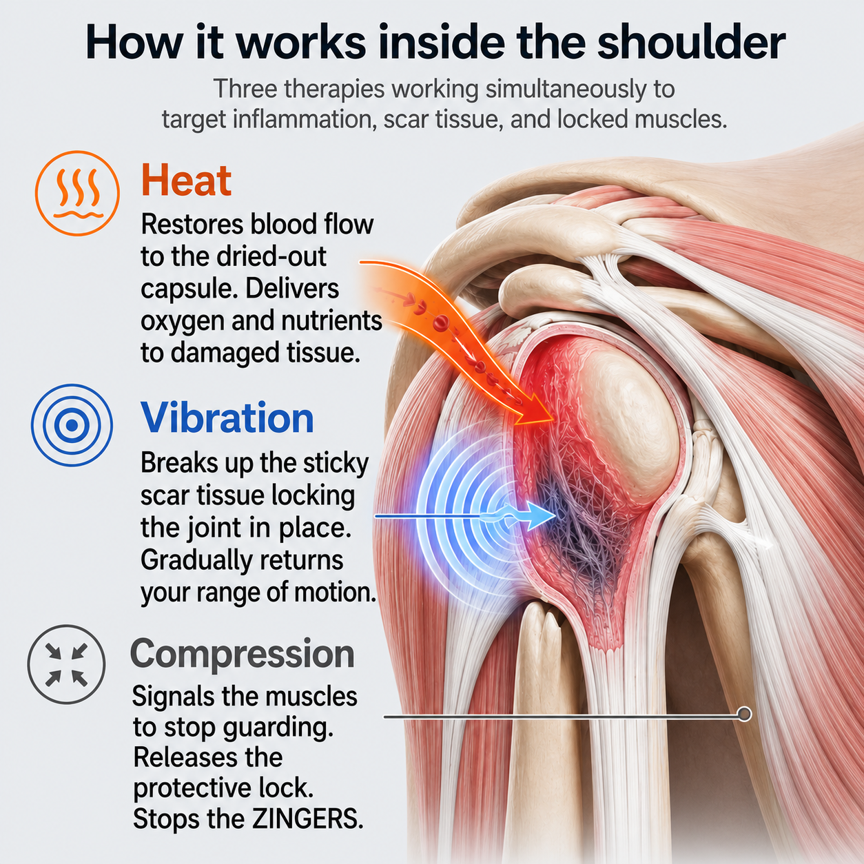 Arxonex Triple Method Shoulder Massager